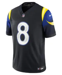 Alternative view of Jared Verse Los Angeles Rams Nike 2025 Rivalries Collection Limited Jersey - Midnight Blue