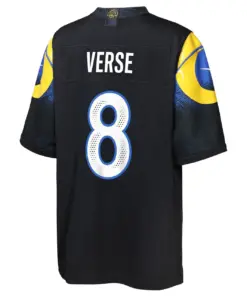 Jared Verse Los Angeles Rams Nike Youth 2025 Rivalries Collection Game Jersey - Midnight Blue - Image 3
