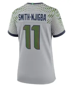 Jaxon Smith-Njigba Seattle Seahawks Nike Women's 2025 Rivalries Collection Game Jersey - Wolf Gray - Image 3