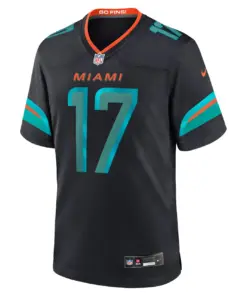 Jaylen Waddle Miami Dolphins Nike 2025 Rivalries Collection Game Jersey - Pitch Blue - Image 2