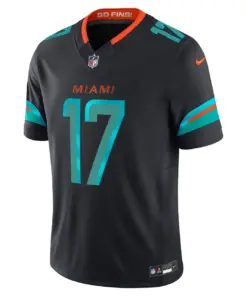 Jaylen Waddle Miami Dolphins Nike 2025 Rivalries Collection Limited Jersey - Pitch Blue - Image 2