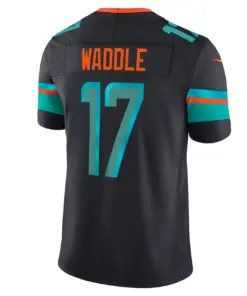 Jaylen Waddle Miami Dolphins Nike 2025 Rivalries Collection Limited Jersey - Pitch Blue - Image 3