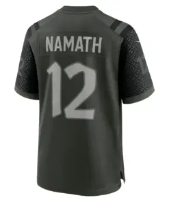 Joe Namath New York Jets Nike 2025 Rivalries Collection Retired Player Game Jersey - Gotham Green - Image 3