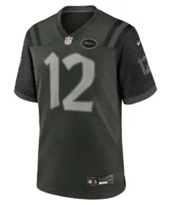 Alternative view of Joe Namath New York Jets Nike 2025 Rivalries Collection Retired Player Game Jersey - Gotham Green