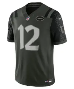 Alternative view of Joe Namath New York Jets Nike 2025 Rivalries Collection Retired Player Limited Jersey - Gotham Green