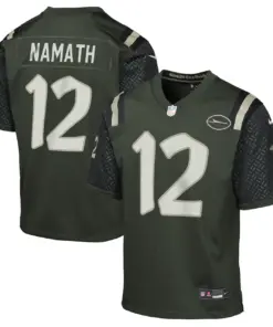 Joe Namath New York Jets Nike Youth 2025 Rivalries Collection Retired Player Game Jersey - Gotham Green
