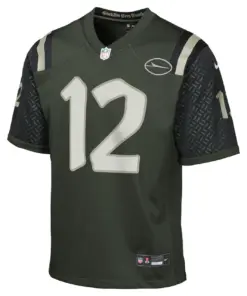Alternative view of Joe Namath New York Jets Nike Youth 2025 Rivalries Collection Retired Player Game Jersey - Gotham Green