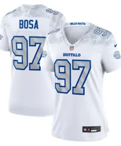 Joey Bosa Buffalo Bills Nike Women's 2025 Rivalries Collection Game Jersey - White