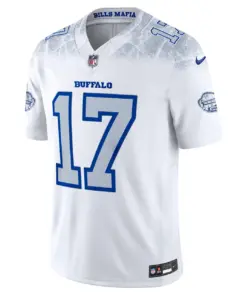 Alternative view of Josh Allen Buffalo Bills Nike 2025 Rivalries Collection Limited Jersey - White