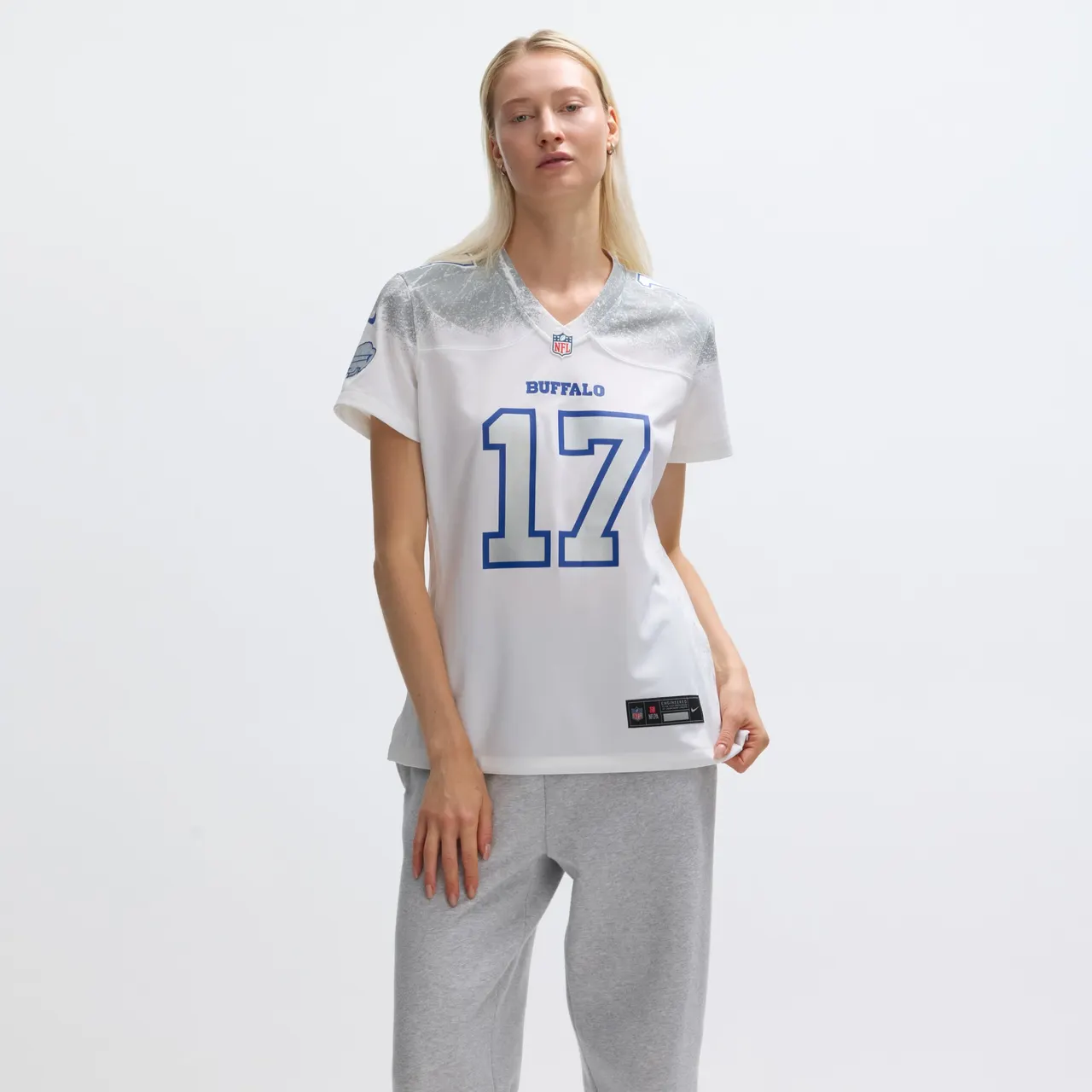 Josh Allen Buffalo Bills Nike Women's 2025 Rivalries Collection Game Jersey - White - Image 4