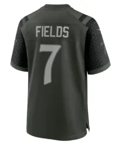Justin Fields New York Jets Nike 2025 Rivalries Collection Game Jersey - Gotham Green - Image 3