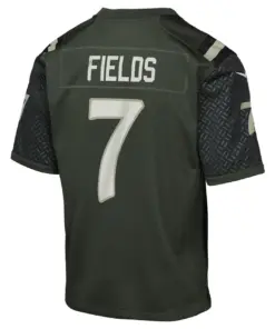 Justin Fields New York Jets Nike Youth 2025 Rivalries Collection Game Jersey - Gotham Green - Image 3