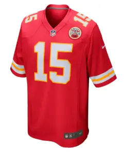 Alternative view of Patrick Mahomes Kansas City Chiefs Nike Youth Home Game Jersey - Red