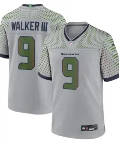 Kenneth Walker III Seattle Seahawks Nike 2025 Rivalries Collection Game Jersey - Wolf Gray