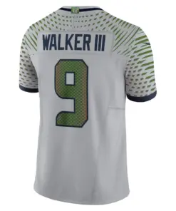 Kenneth Walker III Seattle Seahawks Nike 2025 Rivalries Collection Limited Jersey - Wolf Gray - Image 3