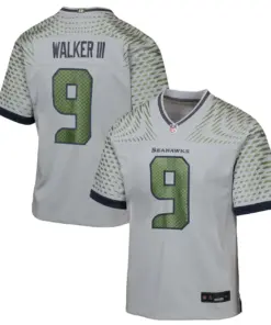 Kenneth Walker III Seattle Seahawks Nike Youth 2025 Rivalries Collection Game Jersey - Wolf Gray