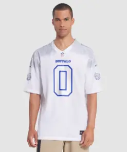 Keon Coleman Buffalo Bills Nike 2025 Rivalries Collection Game Jersey - White - Image 4