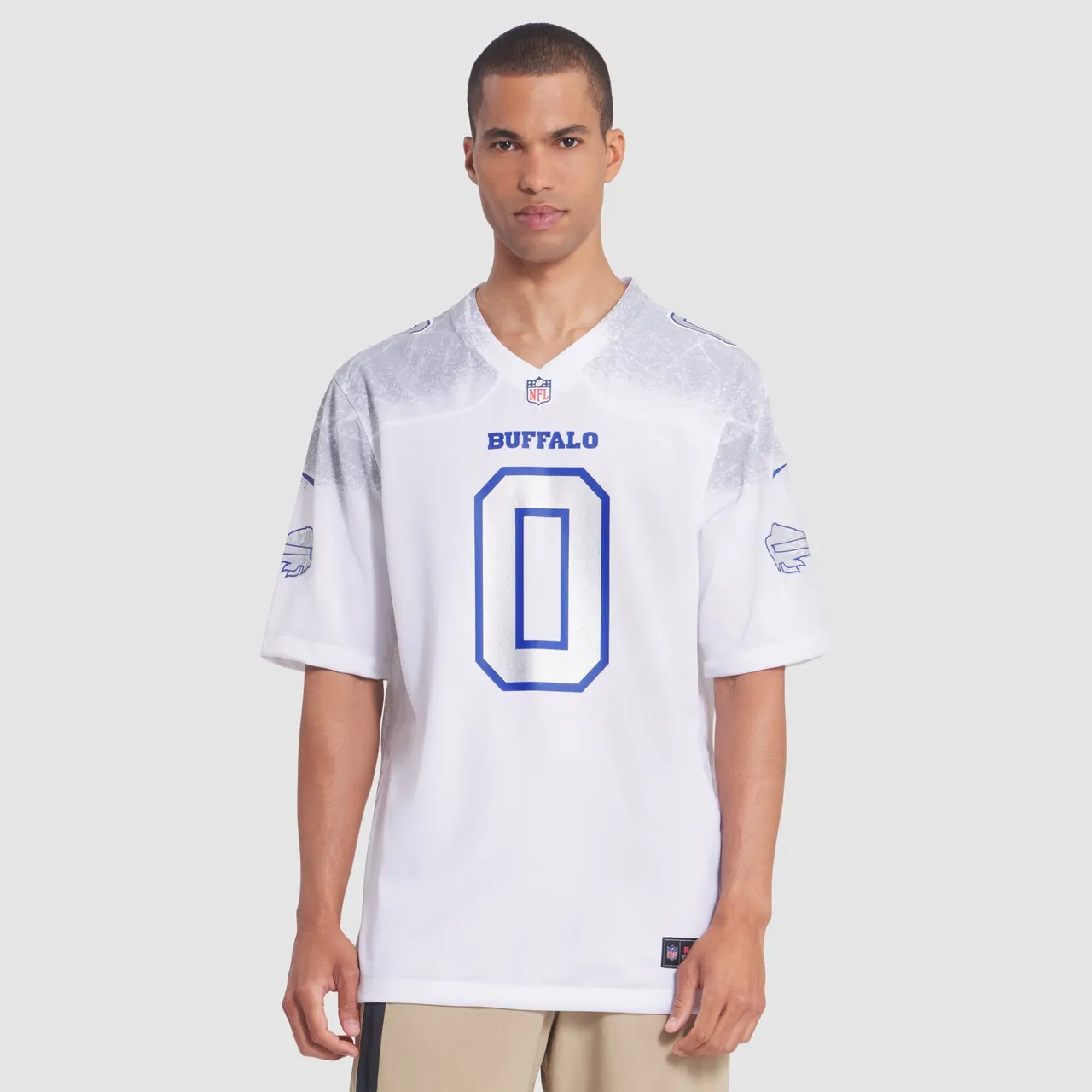 Keon Coleman Buffalo Bills Nike 2025 Rivalries Collection Game Jersey - White - Image 4