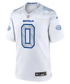Alternative view of Keon Coleman Buffalo Bills Nike 2025 Rivalries Collection Game Jersey - White