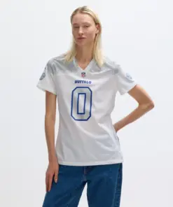 Keon Coleman Buffalo Bills Nike Women's 2025 Rivalries Collection Game Jersey - White - Image 4