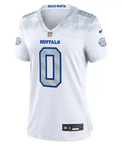 Alternative view of Keon Coleman Buffalo Bills Nike Women's 2025 Rivalries Collection Game Jersey - White