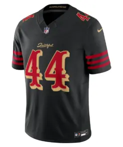 Alternative view of Kyle Juszczyk San Francisco 49ers Nike 2025 Rivalries Collection Limited Jersey - Black