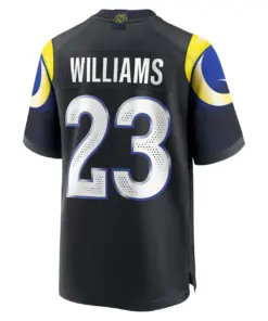 Kyren Williams Los Angeles Rams Nike 2025 Rivalries Collection Game Jersey - Midnight Blue - Image 3