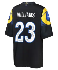 Kyren Williams Los Angeles Rams Nike Youth 2025 Rivalries Collection Game Jersey - Midnight Blue - Image 3