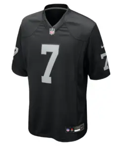 Alternative view of Geno Smith Las Vegas Raiders Nike Home Game Jersey - Black - Geno Smith Mens - Black