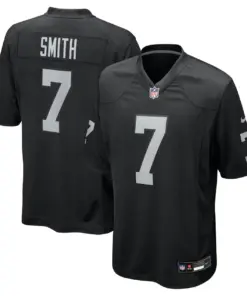 Geno Smith Las Vegas Raiders Nike Home Game Jersey - Black - Geno Smith Mens - Black