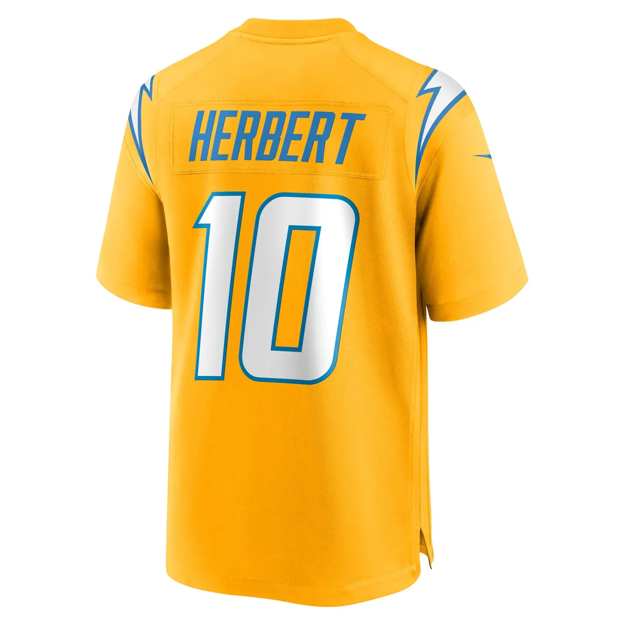 Justin Herbert Los Angeles Chargers Nike Alternate Game Jersey - Gold - Justin Herbert Mens - Gold - Image 3