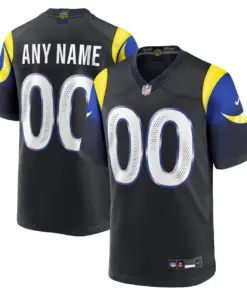 Los Angeles Rams Nike Rivalries Collection Custom Game Jersey Mens - Black
