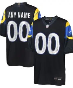 Los Angeles Rams Nike Youth Rivalries Collection Custom Game Jersey - Black