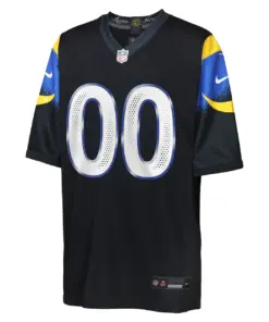 Alternative view of Los Angeles Rams Nike Youth Rivalries Collection Custom Game Jersey - Black