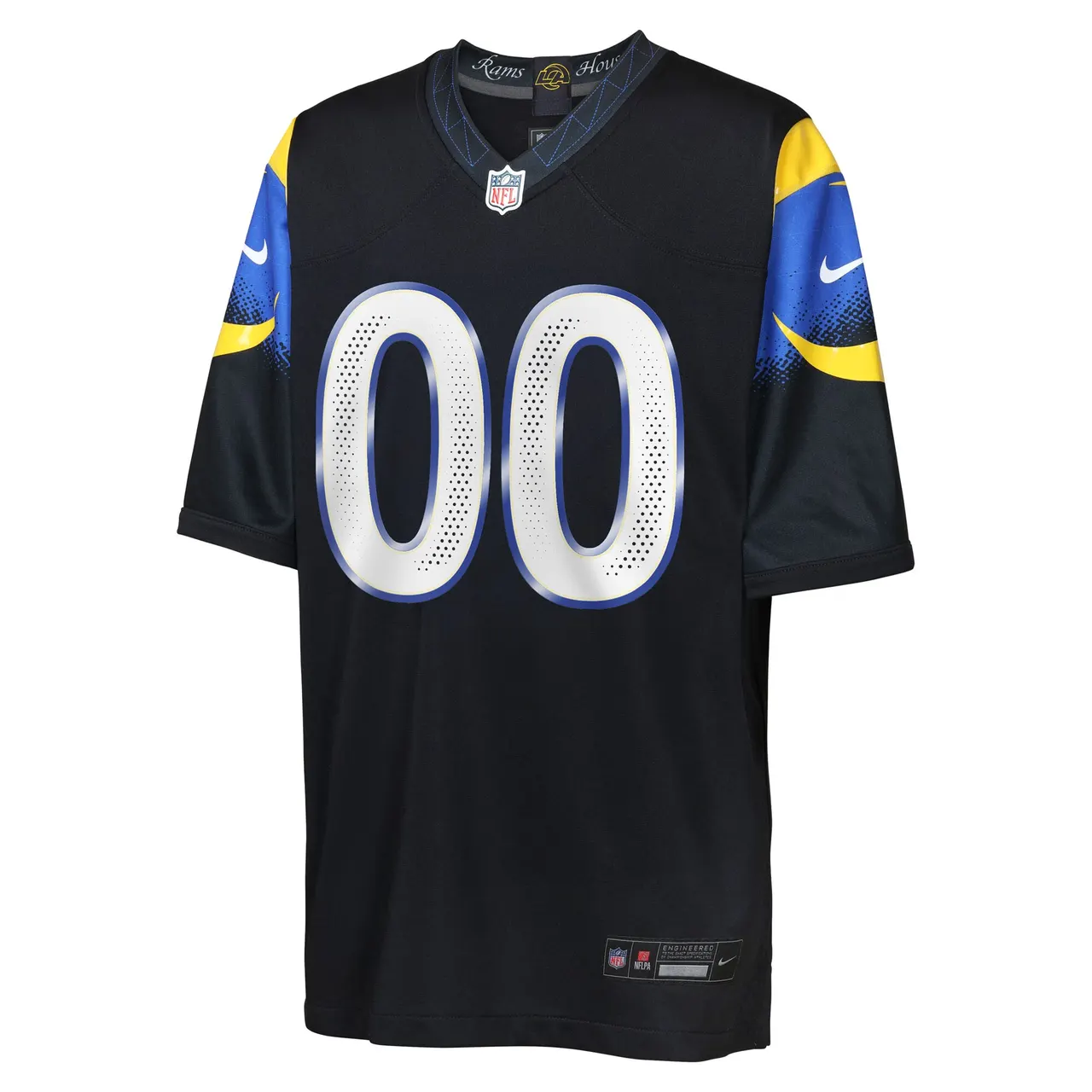 Los Angeles Rams Nike Youth Rivalries Collection Custom Game Jersey - Black - Image 2