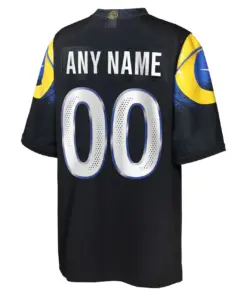 Los Angeles Rams Nike Youth Rivalries Collection Custom Game Jersey - Black - Image 3