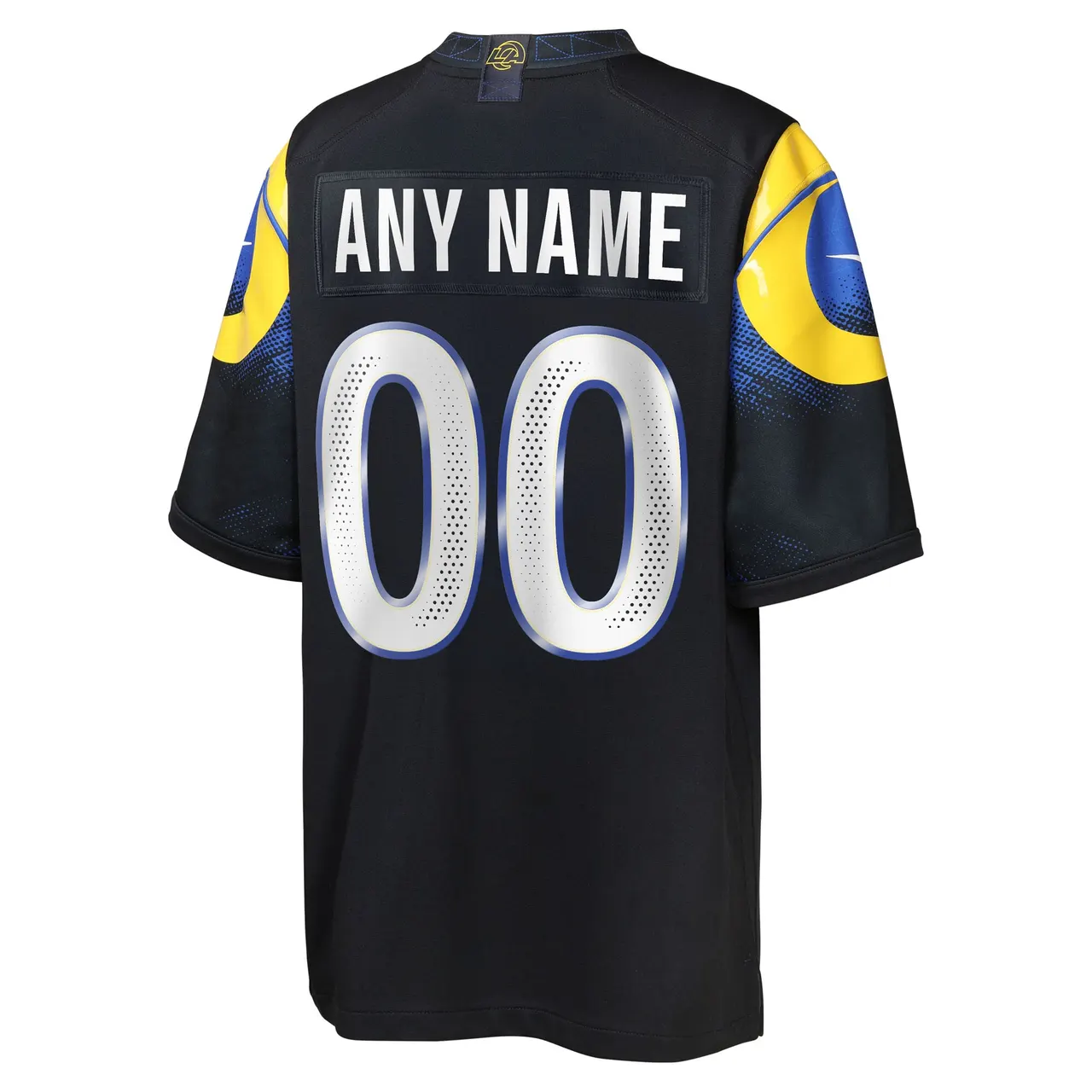 Los Angeles Rams Nike Youth Rivalries Collection Custom Game Jersey - Black - Image 3