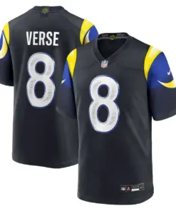 Jared Verse Los Angeles Rams Nike Rivalries Collection Game Jersey - Pitch Blue - Jared Verse Mens - Anthracite