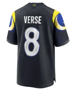 Jared Verse Los Angeles Rams Nike Rivalries Collection Game Jersey - Pitch Blue - Jared Verse Mens - Anthracite - Image 3