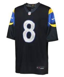 Alternative view of Jared Verse Los Angeles Rams Nike Youth Rivalries Collection Game Jersey - Pitch Blue - Jared Verse - Blue