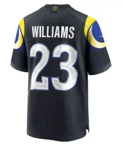 Kyren Williams Los Angeles Rams Nike Rivalries Collection Game Jersey - Pitch Blue - Kyren Williams Mens - Anthracite - Image 3