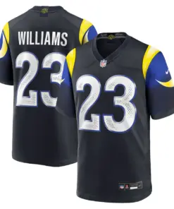 Kyren Williams Los Angeles Rams Nike Rivalries Collection Game Jersey - Pitch Blue - Kyren Williams Mens - Anthracite