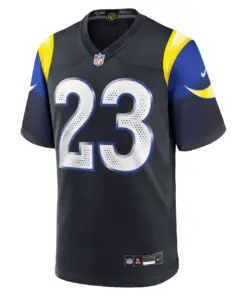 Alternative view of Kyren Williams Los Angeles Rams Nike Rivalries Collection Game Jersey - Pitch Blue - Kyren Williams Mens - Anthracite