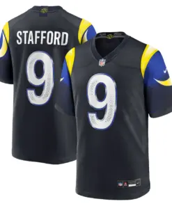 Matthew Stafford Los Angeles Rams Nike Rivalries Collection Game Jersey - Pitch Blue - Matthew Stafford Mens - Anthracite