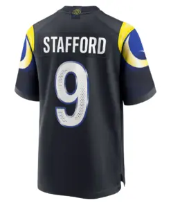 Matthew Stafford Los Angeles Rams Nike Rivalries Collection Game Jersey - Pitch Blue - Matthew Stafford Mens - Anthracite - Image 3