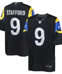 Matthew Stafford Los Angeles Rams Nike Youth Rivalries Collection Game Jersey - Pitch Blue - Matthew Stafford - Black
