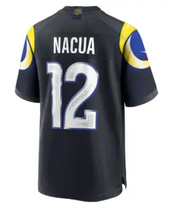 Puka Nacua Los Angeles Rams Nike Rivalries Collection Game Jersey - Pitch Blue - Puka Nacua Mens - Anthracite - Image 3