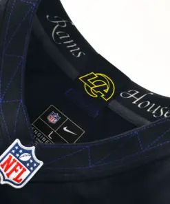 Puka Nacua Los Angeles Rams Nike Rivalries Collection Game Jersey - Pitch Blue - Puka Nacua Mens - Anthracite - Image 4