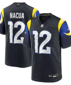 Puka Nacua Los Angeles Rams Nike Rivalries Collection Game Jersey - Pitch Blue - Puka Nacua Mens - Anthracite