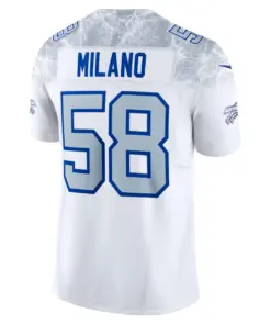 Matt Milano Buffalo Bills Nike 2025 Rivalries Collection Limited Jersey - White - Image 3